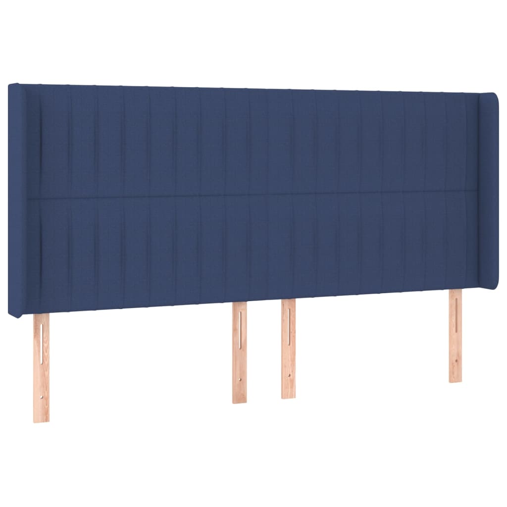 Letto a Molle Materasso e LED Blu 200x200cm in Tessuto - homemem39