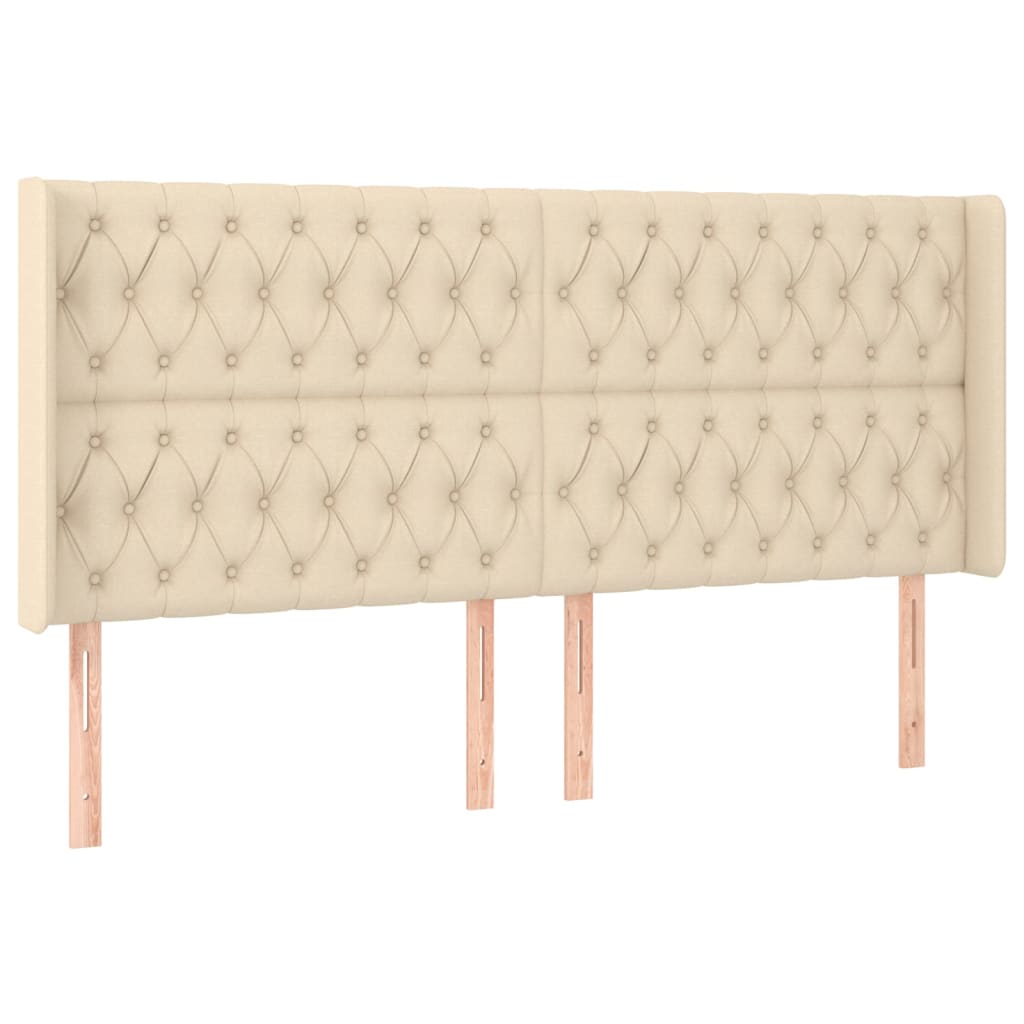 Letto a Molle Materasso e LED bianco 200x200cm in Tessuto - homemem39