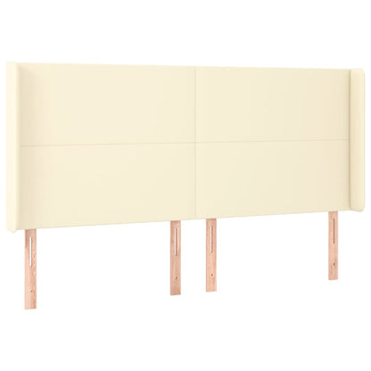 Giroletto a Molle con Materasso e LED Crema 180x200 cm | homemem39