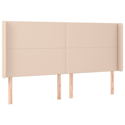 Giroletto Molle Materasso e LED Cappuccino 180x200cm Similpelle