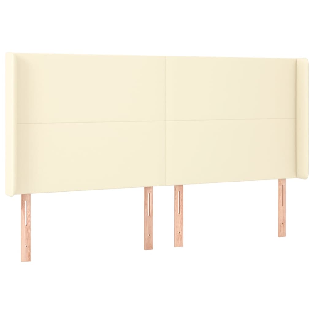Giroletto a Molle con Materasso e LED Crema 200x200 cm | homemem39