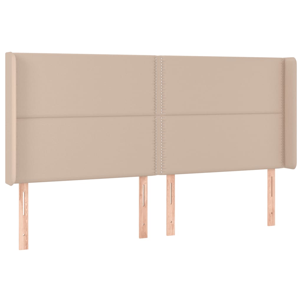 Giroletto Molle Materasso e LED Cappuccino 180x200cm Similpelle