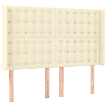 Giroletto a Molle con Materasso e LED Crema 140x200 cm | homemem39
