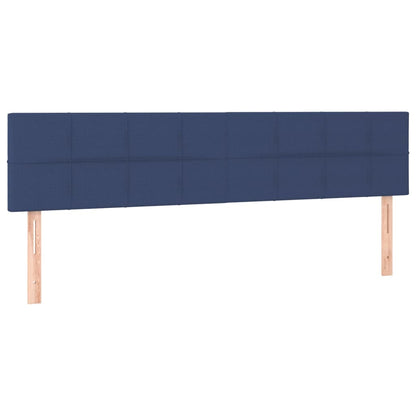 Letto a Molle Materasso e LED Blu 200x200cm in Tessuto - homemem39