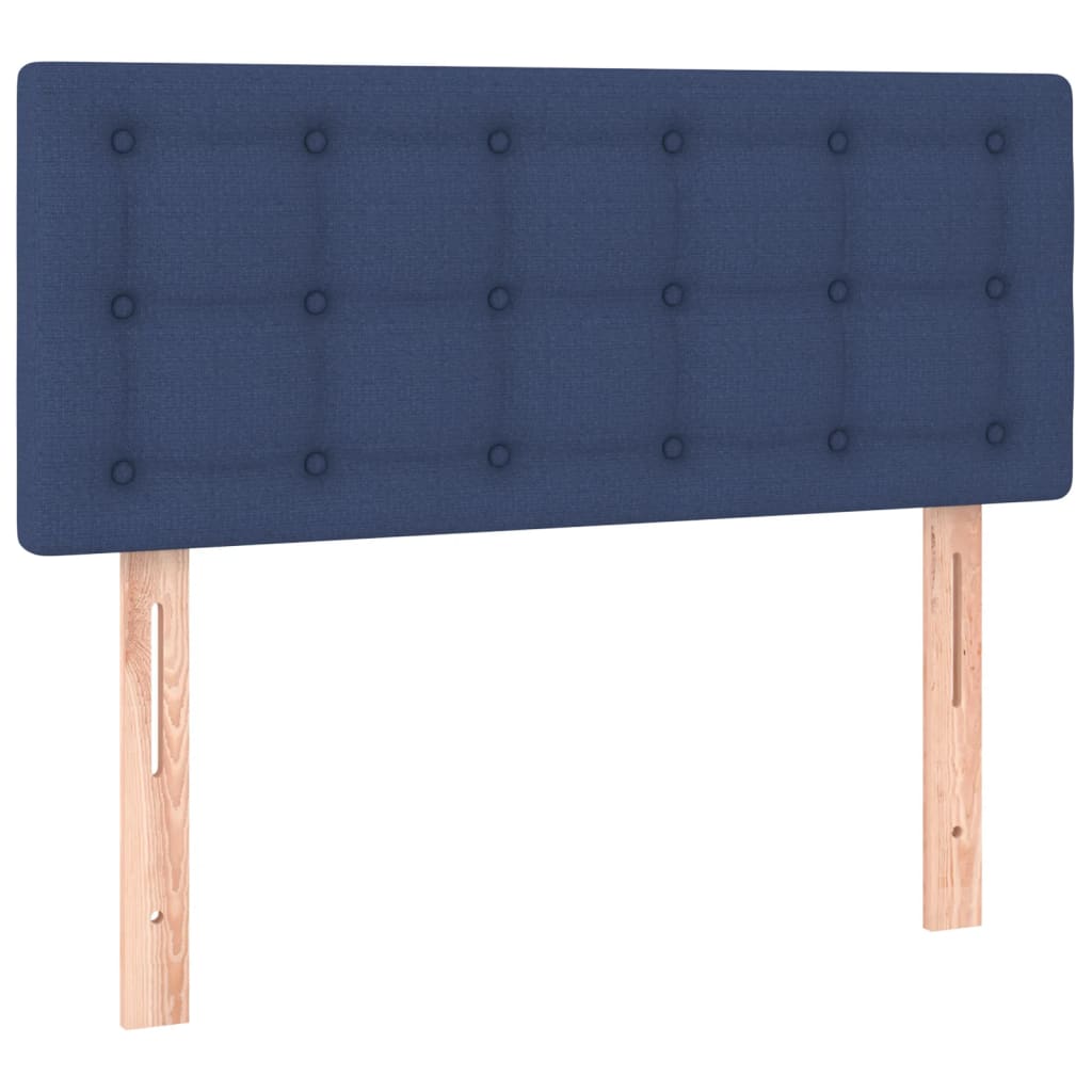 Letto a Molle con Materasso e LED Blu 80x200 cm in Tessuto - homemem39