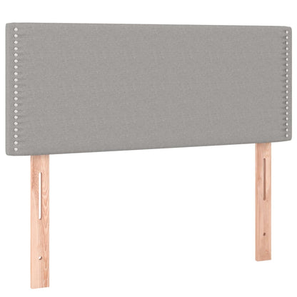 Letto a Molle Materasso e LED Grigio Chiaro 80x200 cm Tessuto | homemem39