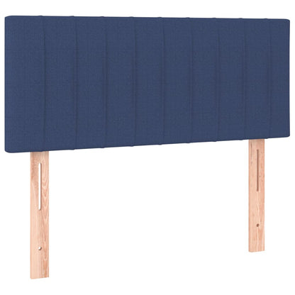 Letto a Molle con Materasso e LED Blu 80x200 cm in Tessuto - homemem39