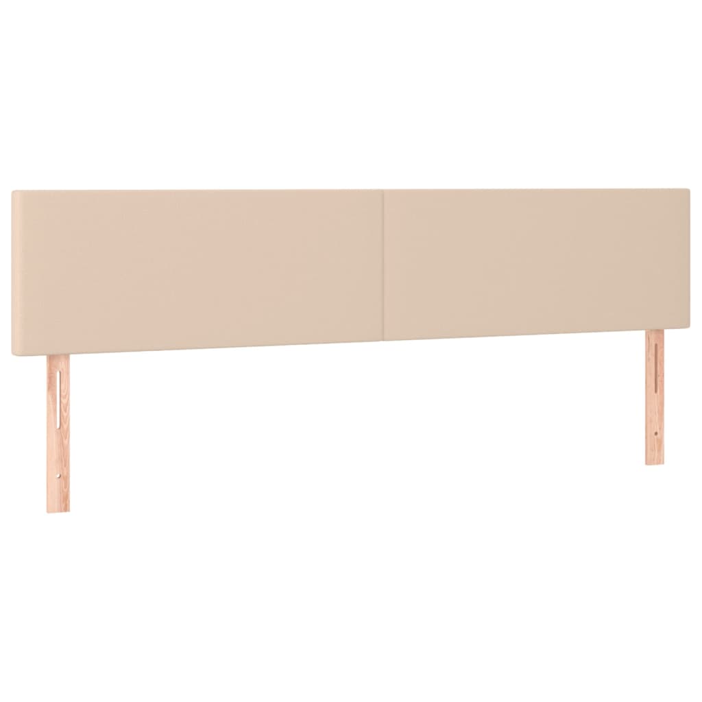 Giroletto Molle Materasso e LED Cappuccino 200x200cm Similpelle | homemem39