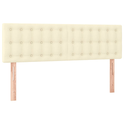 Giroletto a Molle con Materasso e LED Crema 140x190 cm | homemem39