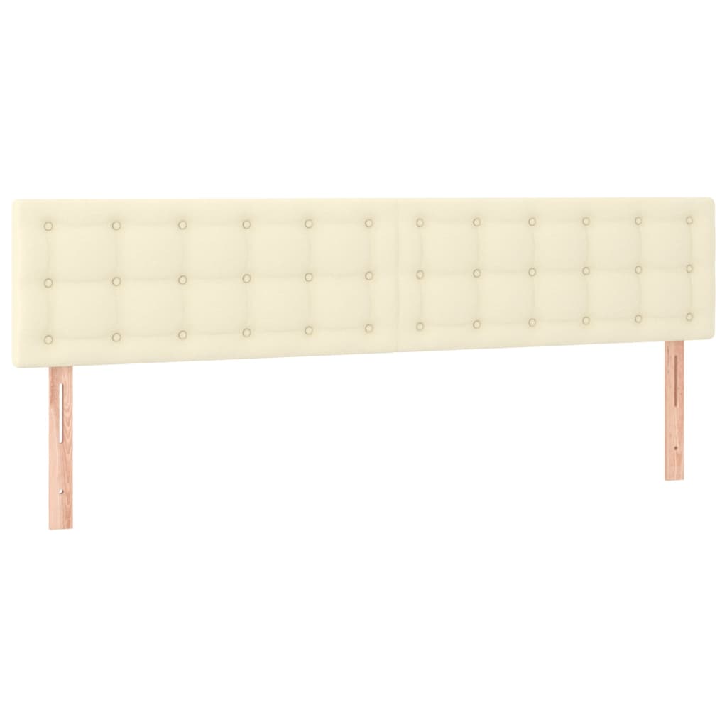 Giroletto a Molle con Materasso e LED Crema 160x200 cm