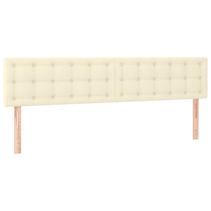Giroletto a Molle con Materasso e LED Crema 180x200 cm | homemem39
