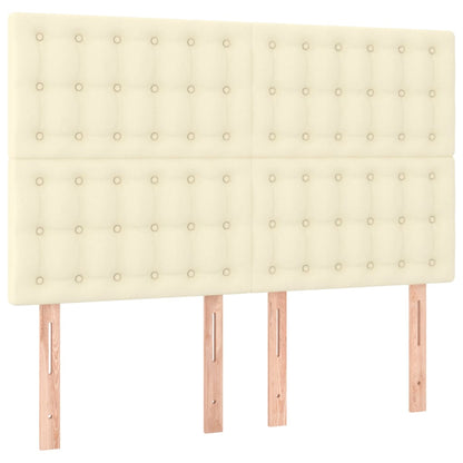 Giroletto a Molle con Materasso e LED Crema 140x190 cm | homemem39