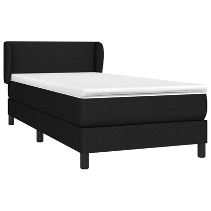 Giroletto a Molle con Materasso Nero 80x200 cm inTessuto | homemem39