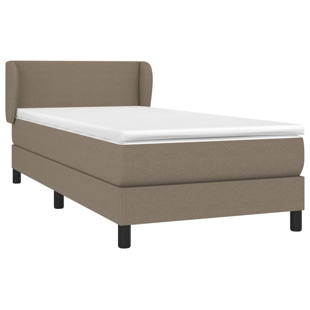Giroletto a Molle con Materasso Tortora 80x200 cm inTessuto | homemem39
