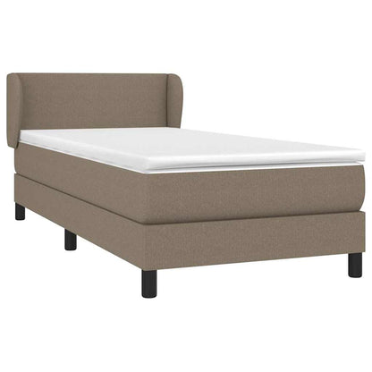 Giroletto a Molle con Materasso Tortora 80x200 cm inTessuto