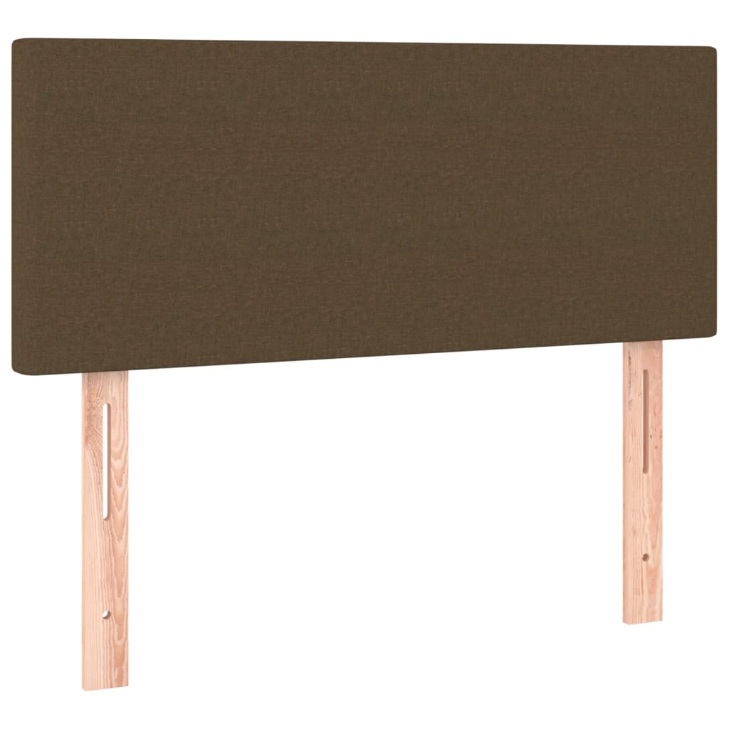Giroletto a Molle con Materasso Marrone Scuro 90x190cm Tessuto | homemem39