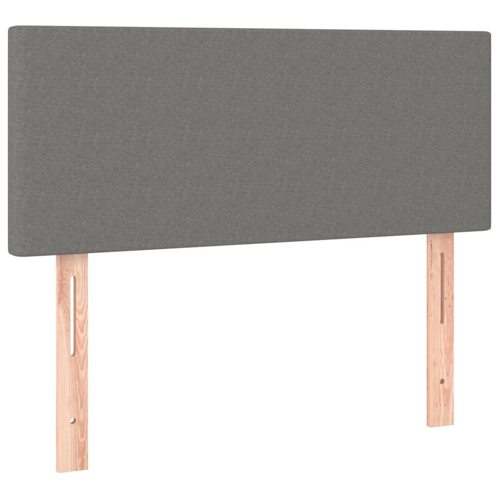 Giroletto a Molle con Materasso Grigio Scuro 100x200 cm Tessuto | homemem39