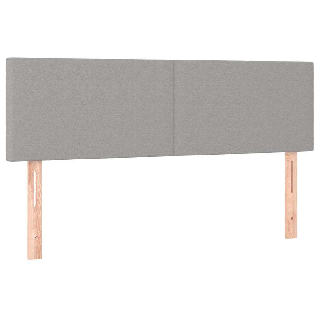 Giroletto a Molle con Materasso Grigio Chiaro 140x190cm Tessuto | homemem39