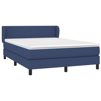 Giroletto a Molle con Materasso Blu 140x190 cm in Tessuto | homemem39