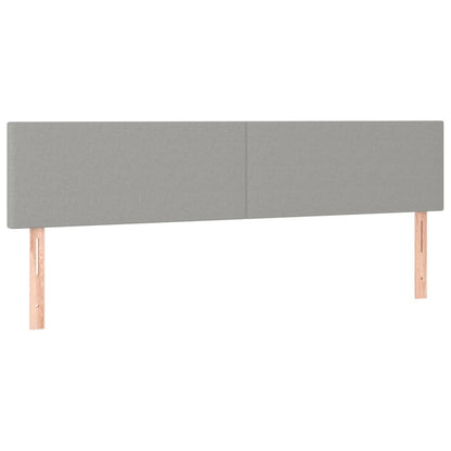 Giroletto a Molle con Materasso Grigio Chiaro160x200 cm Tessuto | homemem39
