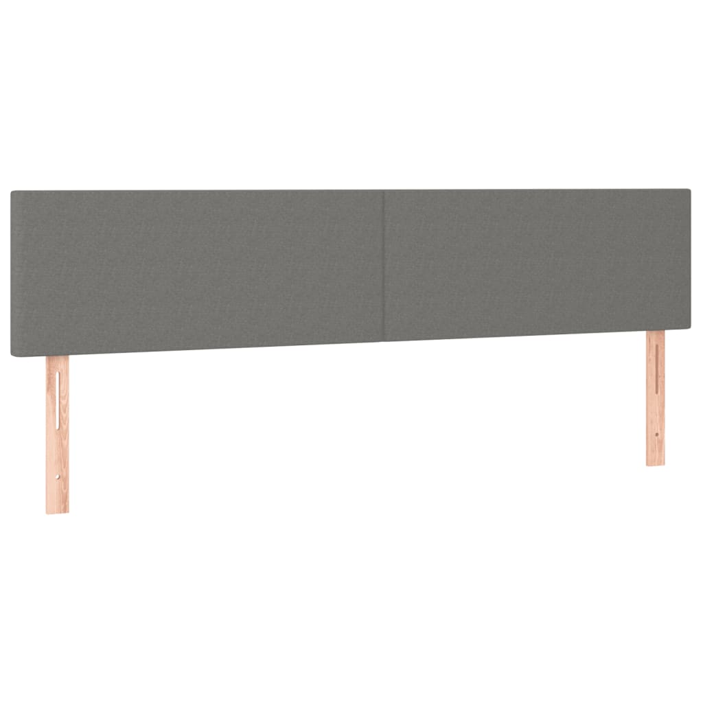 Giroletto a Molle con Materasso Grigio Scuro 180x200 cm Tessuto | homemem39