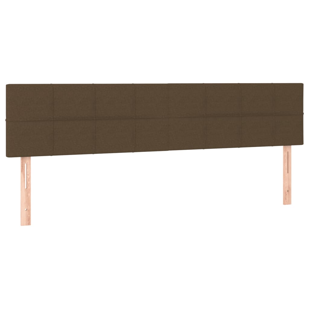 Giroletto a Molle con Materasso Marrone Scuro 180x200cm Tessuto | homemem39