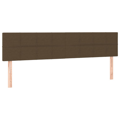Giroletto a Molle con Materasso Marrone Scuro 180x200cm Tessuto | homemem39