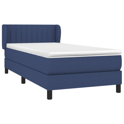 Giroletto a Molle con Materasso Blu 80x200 cm inTessuto | homemem39
