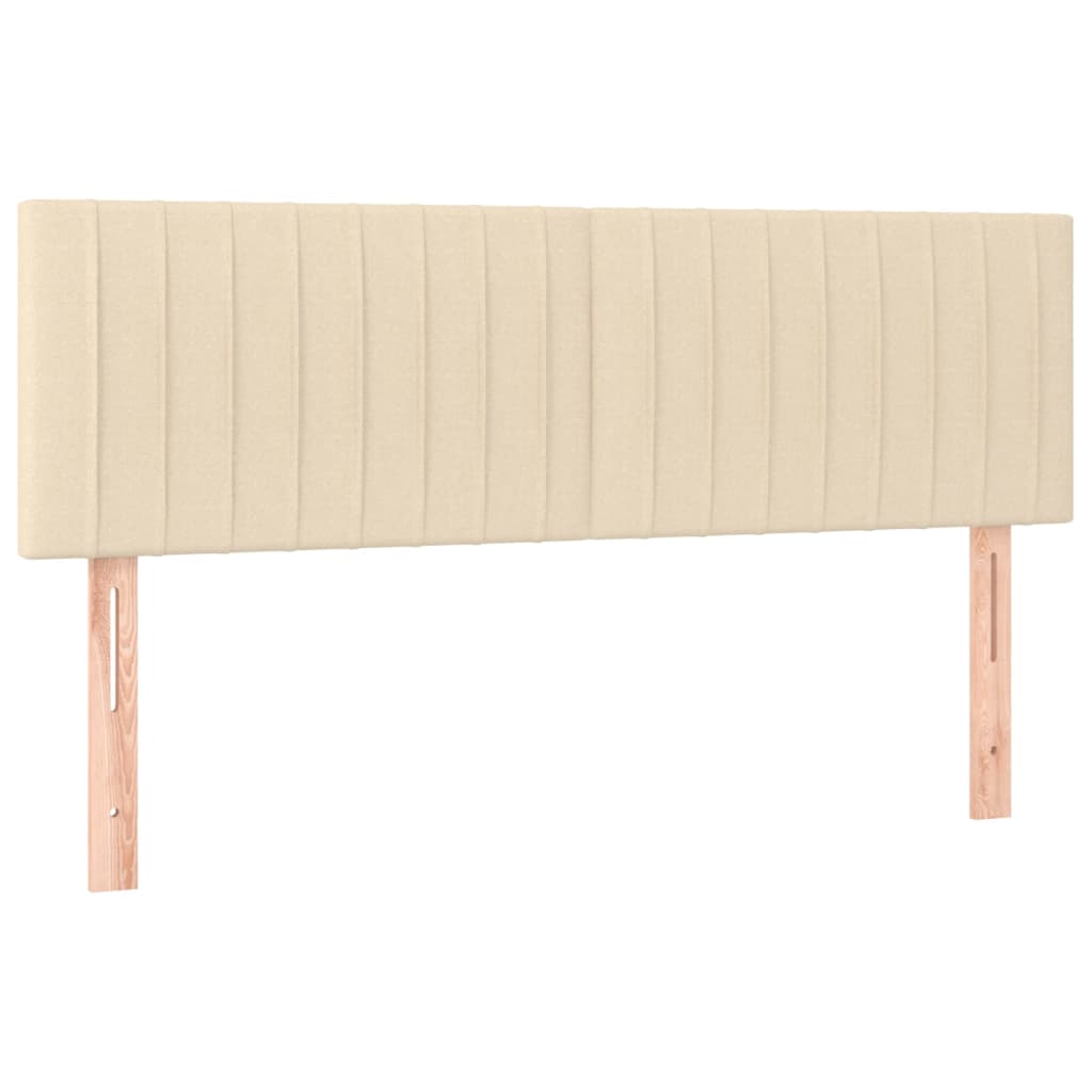 Giroletto a Molle con Materasso Crema 140x19 cm in Tessuto | homemem39