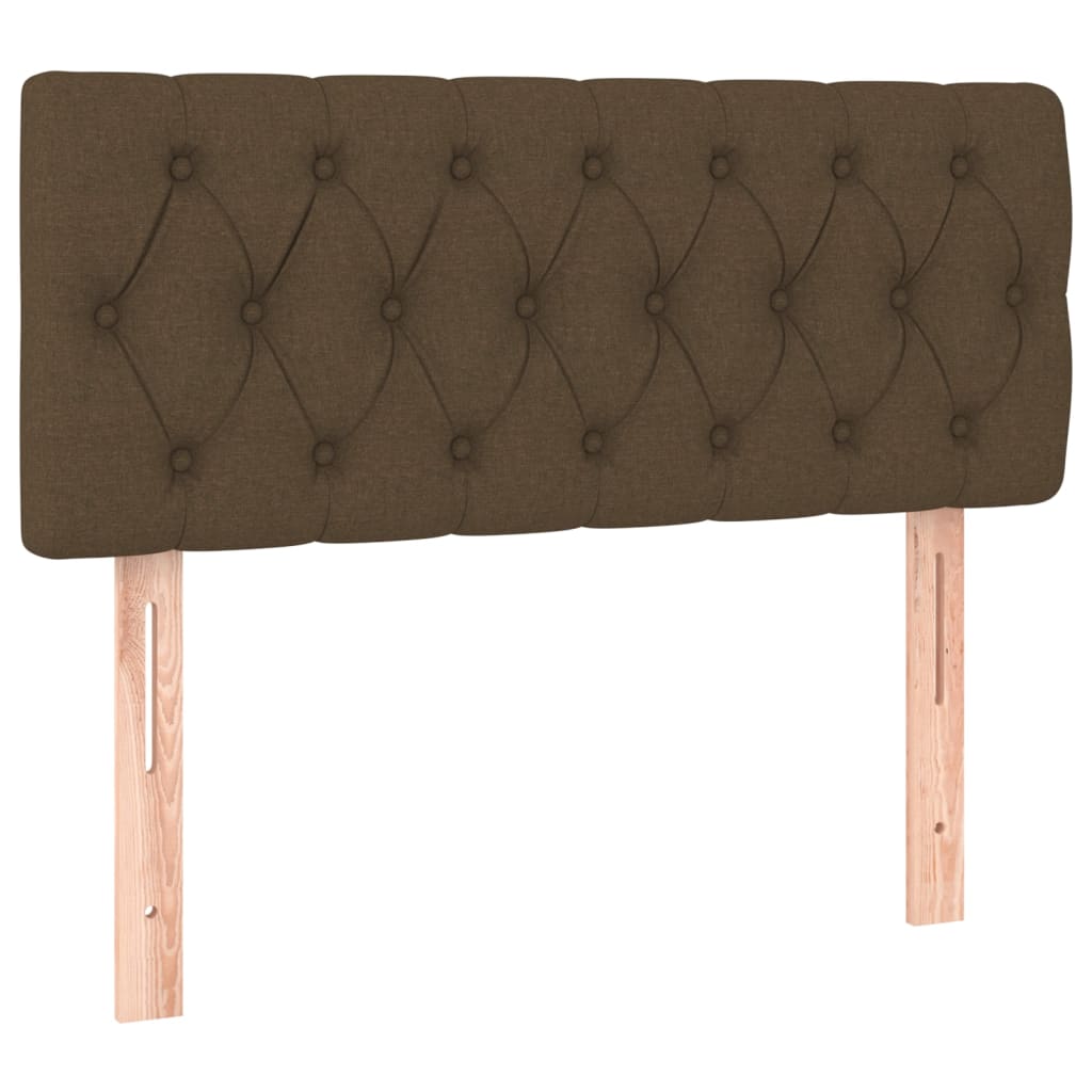 Giroletto a Molle con Materasso Marrone Scuro 90x200 cm Tessuto | homemem39