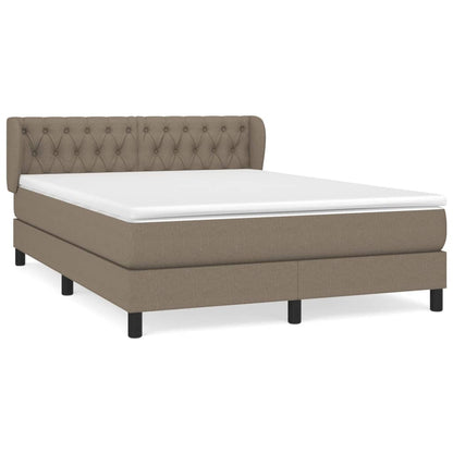 Giroletto a Molle con Materasso Tortora 140x190 cm in Tessuto | homemem39