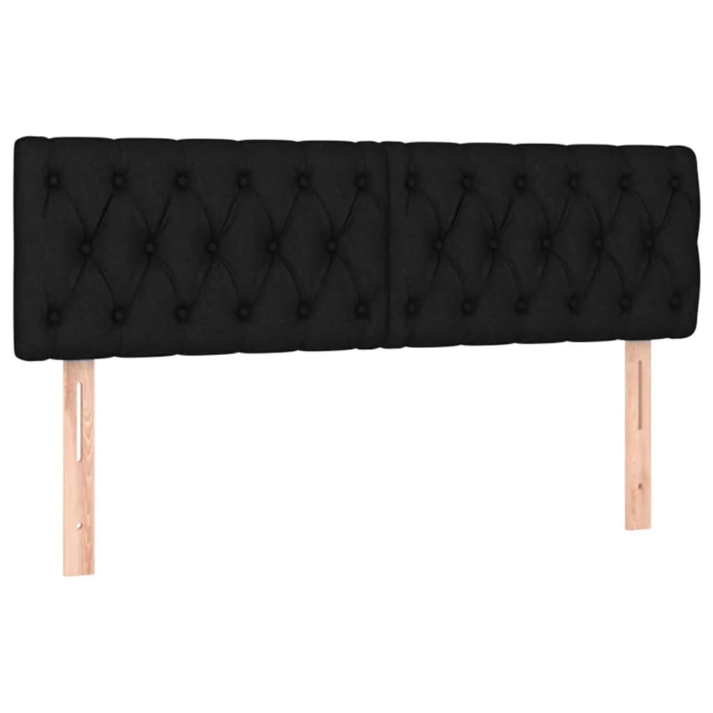 Giroletto a Molle con Materasso Nero 140x200 cm in Tessuto | homemem39