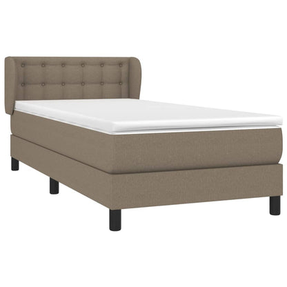 Giroletto a Molle con Materasso Tortora 80x200 cm inTessuto | homemem39