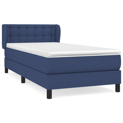 Giroletto a Molle con Materasso Blu 80x200 cm inTessuto | homemem39