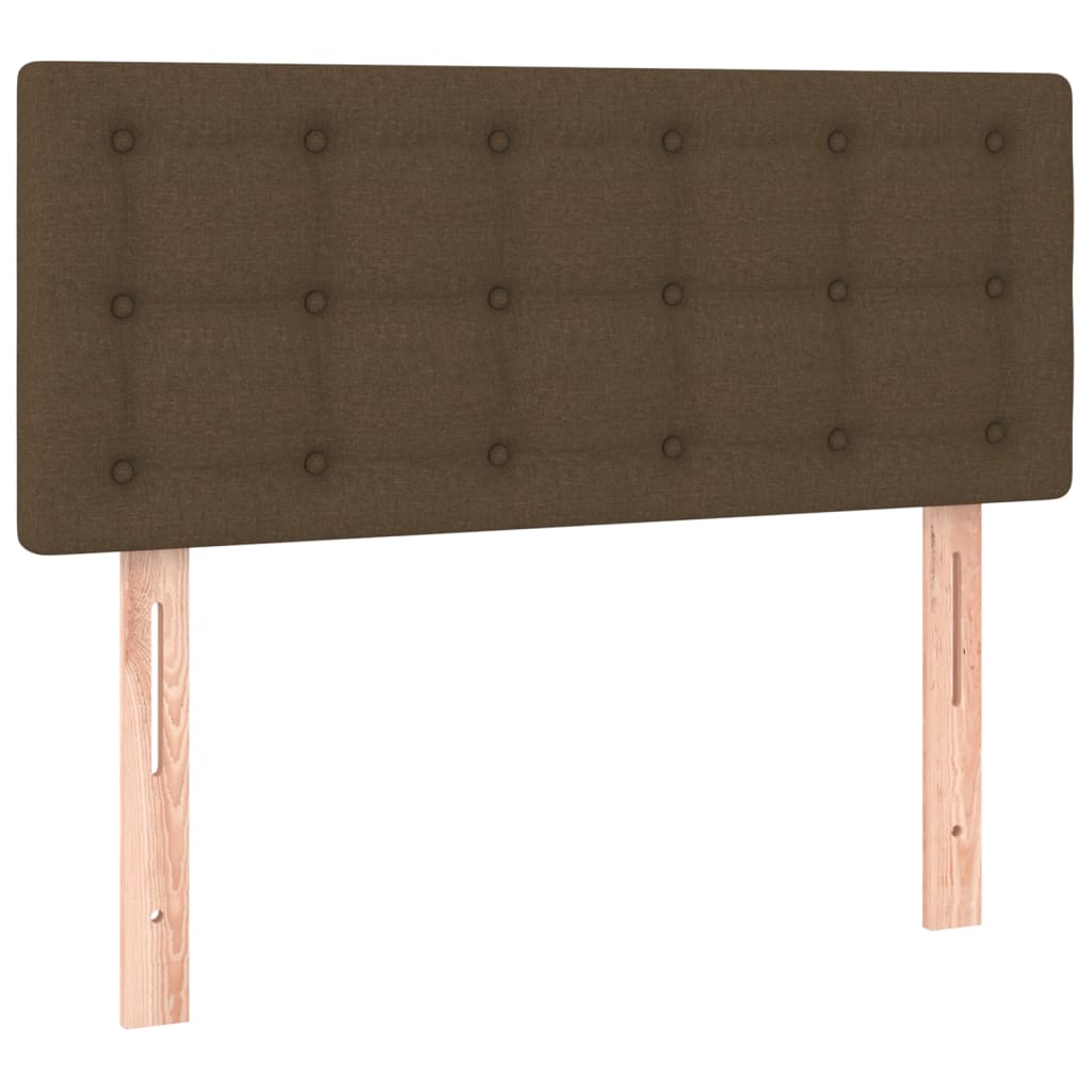 Giroletto a Molle con Materasso Marrone Scuro 90x190cm Tessuto | homemem39