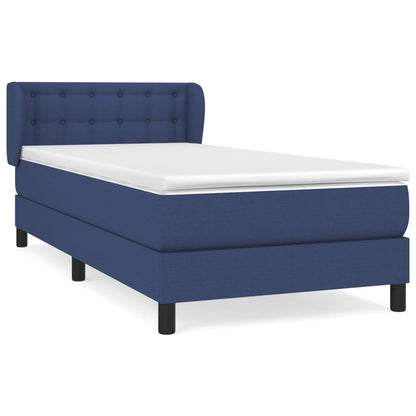Giroletto a Molle con Materasso Blu 100x200 cm in Tessuto | homemem39
