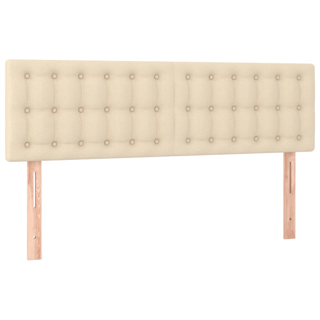 Giroletto a Molle con Materasso Crema 140x19 cm in Tessuto | homemem39