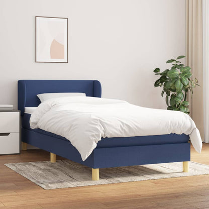 Giroletto a Molle con Materasso Blu 90x190 cm in Tessuto | homemem39