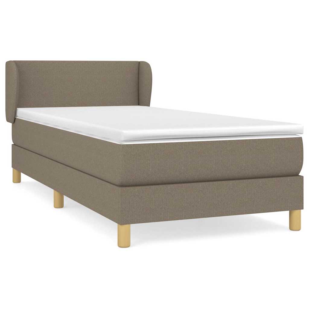 Giroletto a Molle con Materasso Tortora 90x200 cm inTessuto