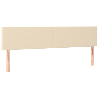 Giroletto a Molle con Materasso Crema 180x200 cm in Tessuto | homemem39