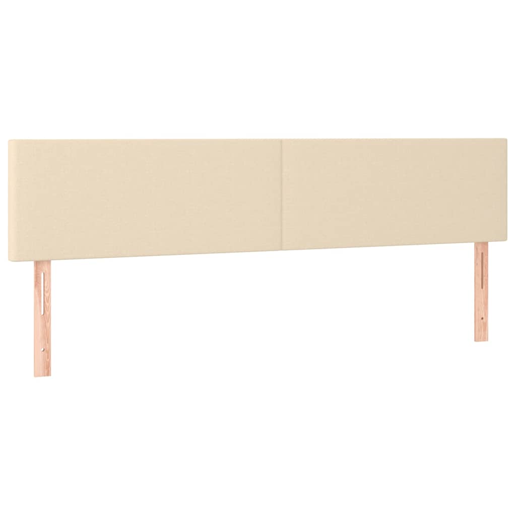 Giroletto a Molle con Materasso Crema 180x200 cm in Tessuto