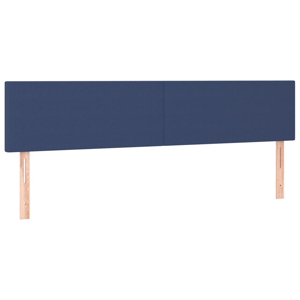 Giroletto a Molle con Materasso Blu 200x200 cm in Tessuto | homemem39