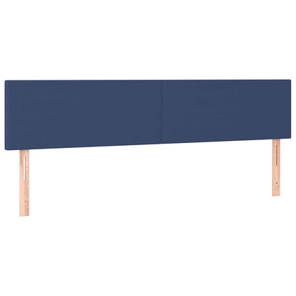 Giroletto a Molle con Materasso Blu 200x200 cm in Tessuto
