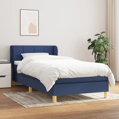 Giroletto a Molle con Materasso Blu 80x200 cm inTessuto | homemem39