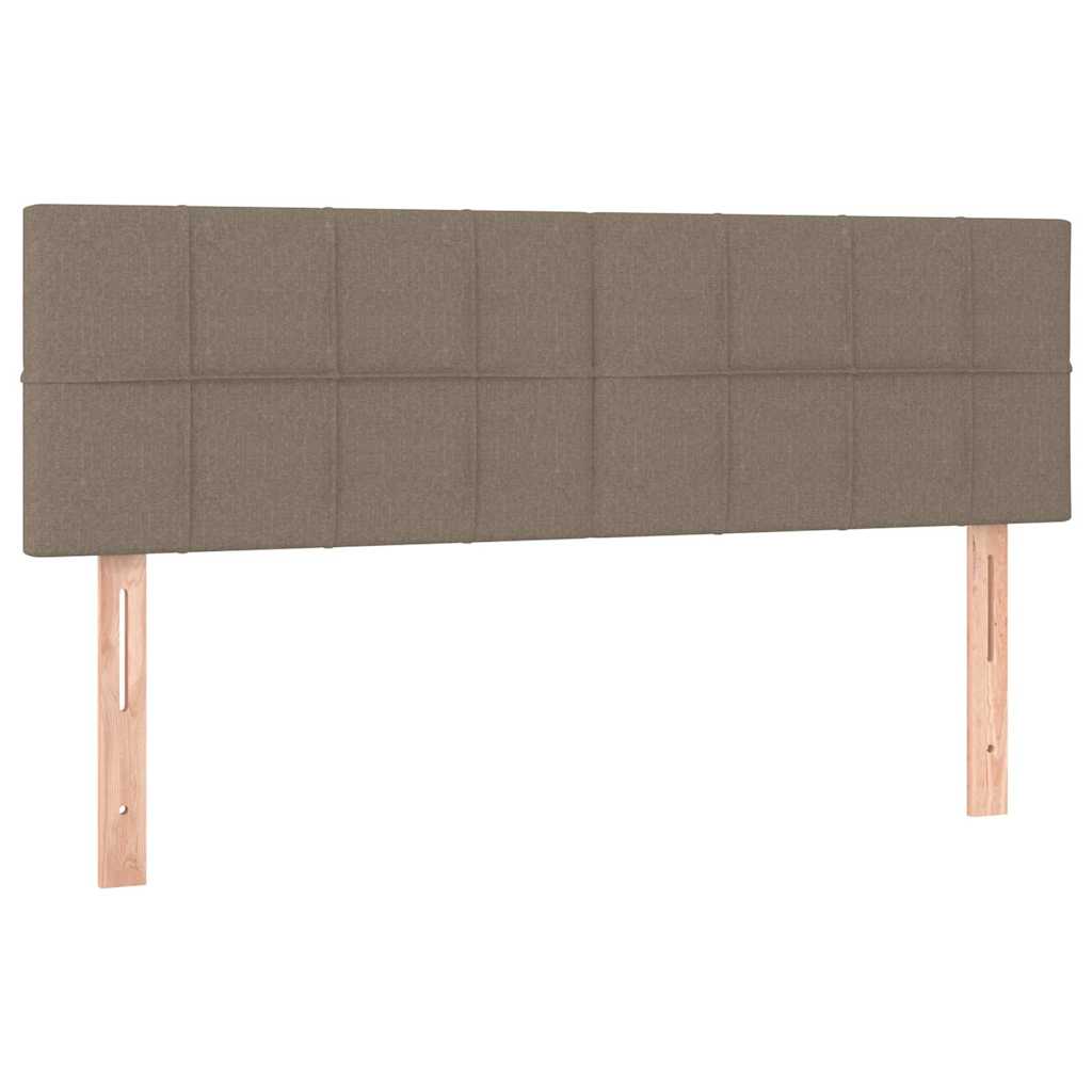 Giroletto a Molle con Materasso Tortora 140x200 cm in Tessuto