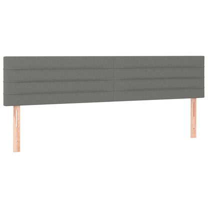 Giroletto a Molle con Materasso Grigio Scuro 180x200 cm Tessuto | homemem39