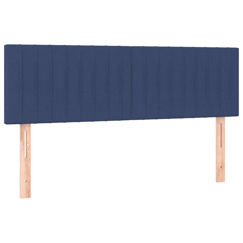 Giroletto a Molle con Materasso Blu 140x190 cm in Tessuto