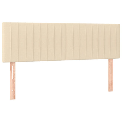 Giroletto a Molle con Materasso Crema 140x200 cm in Tessuto | homemem39