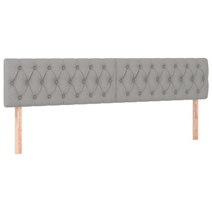 Giroletto a Molle con Materasso Grigio Chiaro180x200 cm Tessuto | homemem39