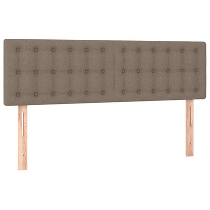Giroletto a Molle con Materasso Tortora 140x190 cm in Tessuto
